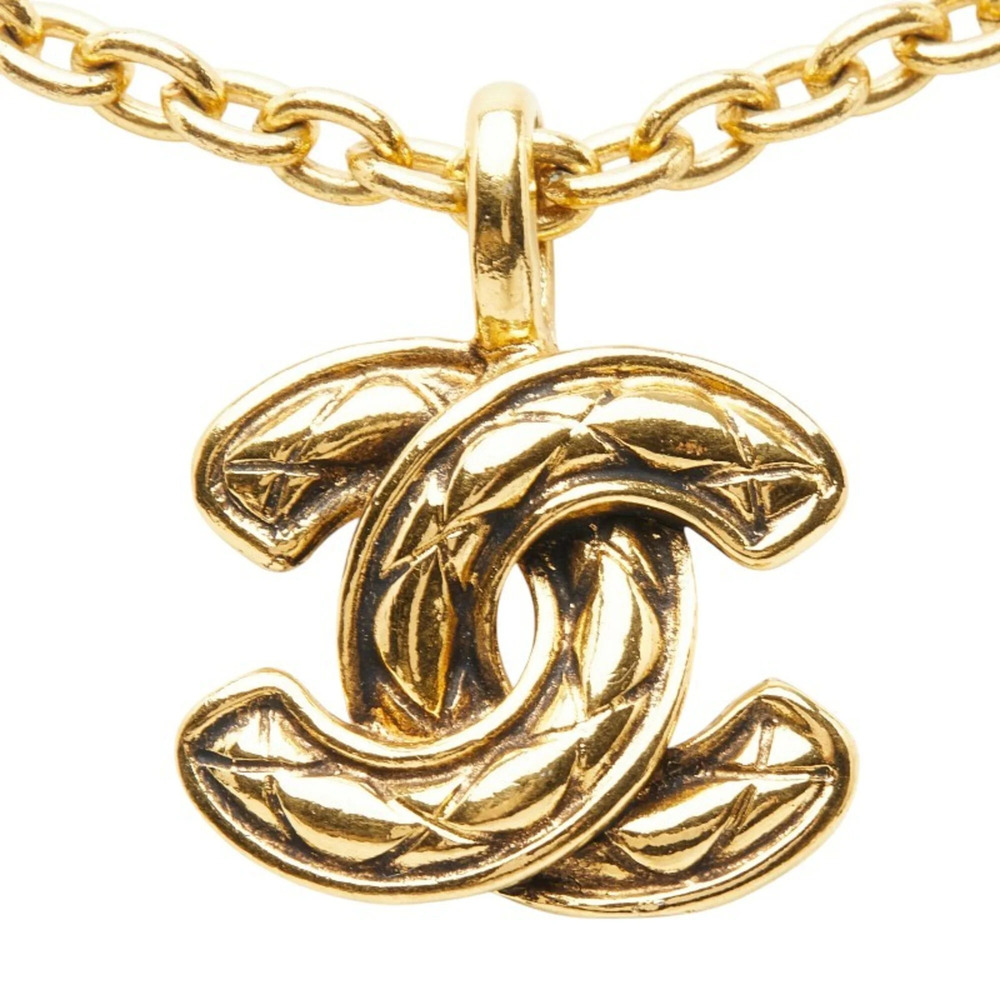 CHANEL Gold Logo Necklace - Picture 2 of 7